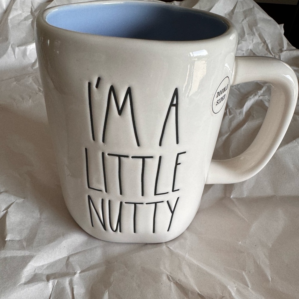 Rae Dunn White and Blue Nutcracker Mug